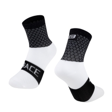 ponožky FORCE TRACE, černo-bílé