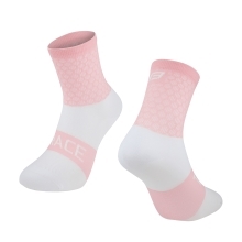 ponožky FORCE TRACE, růžovo-bílé